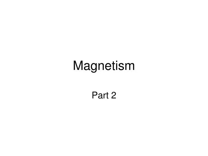 magnetism