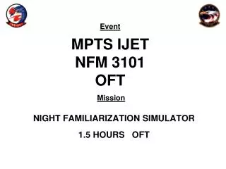 MPTS IJET NFM 3101 OFT