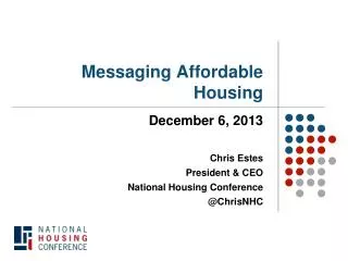 Messaging Affordable Housing