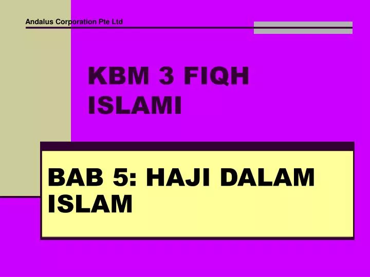 kbm 3 fiqh islami
