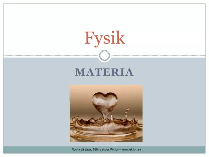 fysik