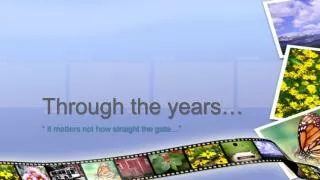 through the years