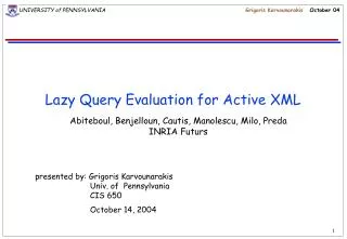 Lazy Query Evaluation for Active XML