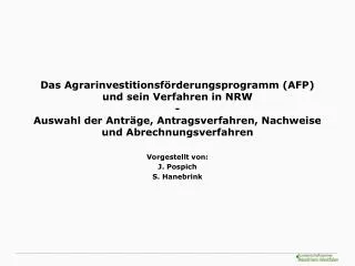 vorgestellt von j pospich s hanebrink