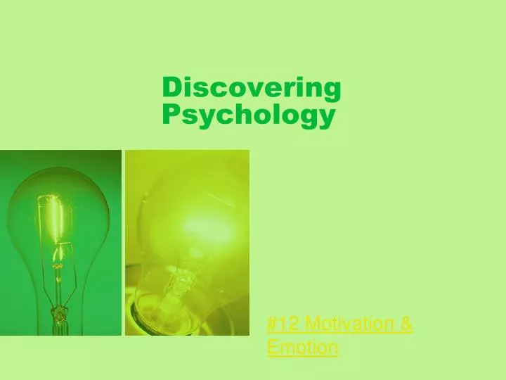 discovering psychology