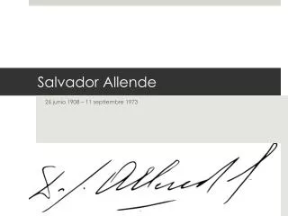 salvador allende