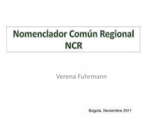 nomenclador com n regional ncr