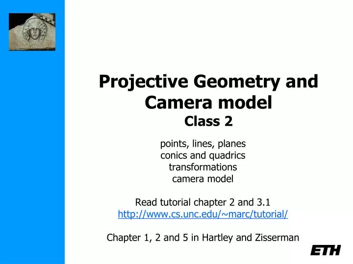 projective geometry and camera model class 2