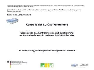 kontrolle der eu ko verordnung