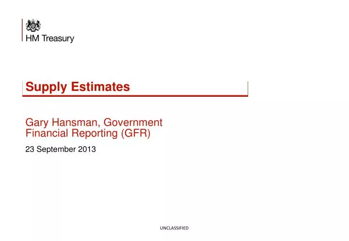 supply estimates