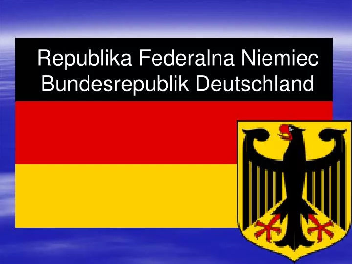 republika federalna niemiec bundesrepublik deutschland