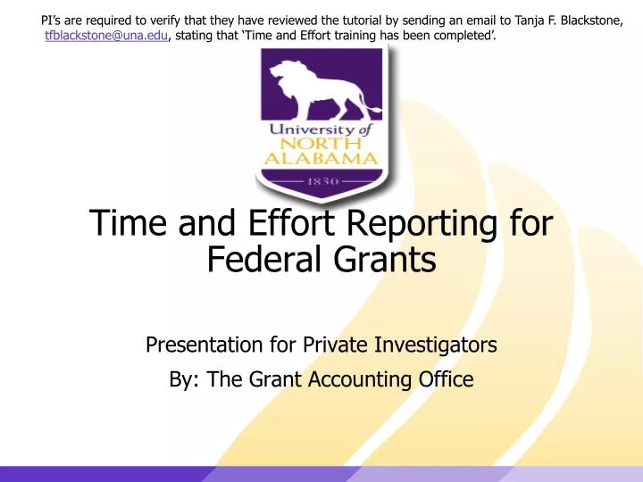 time and effort reporting for federal grants