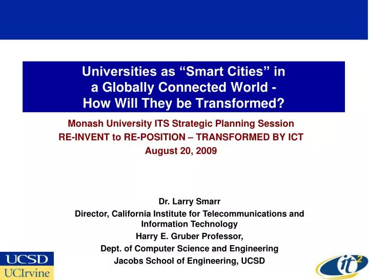 universities as smart cities in a globally connected world how will they be transformed