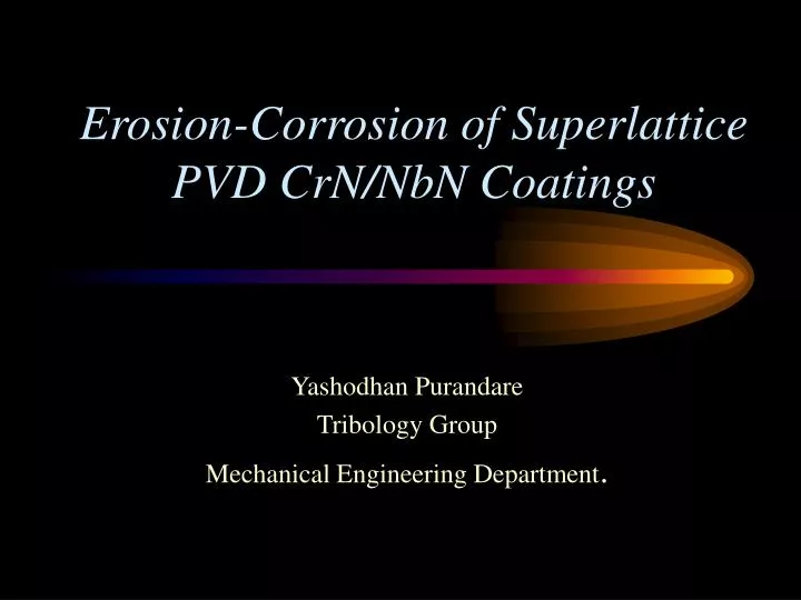 erosion corrosion of superlattice pvd crn nbn coatings