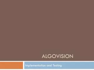 Algovision