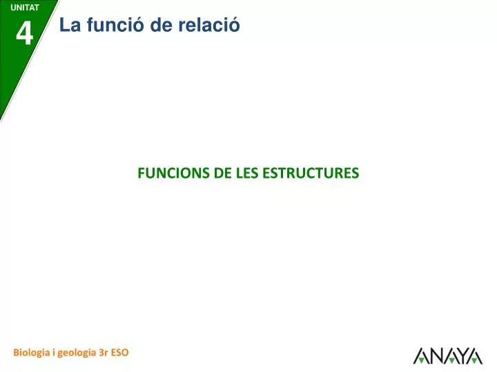 funcions de les estructures