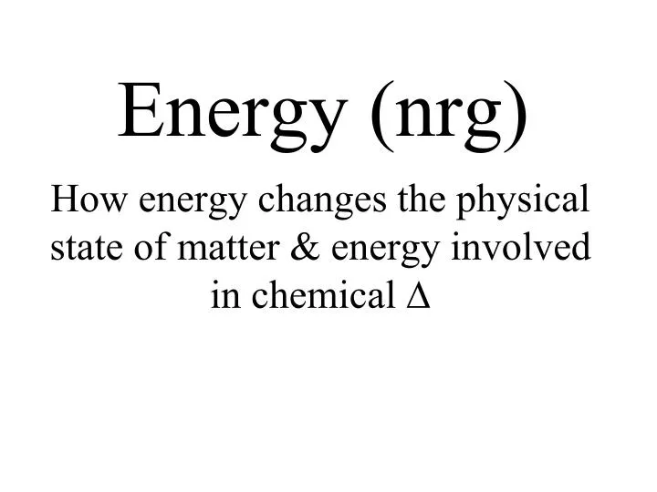 energy nrg