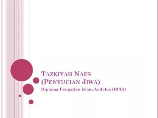 tazkiyah nafs penyucian jiwa