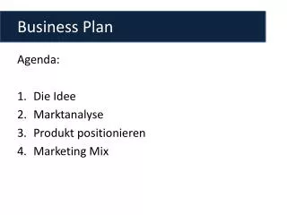 Business Plan