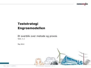 teststrategi engrosmodellen