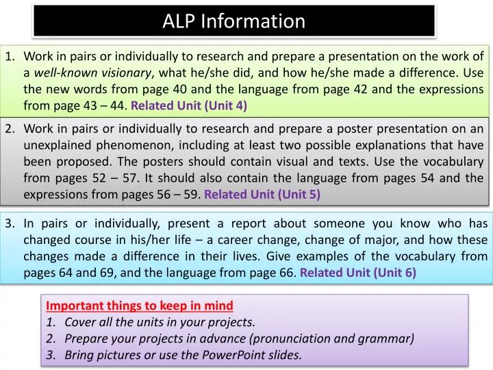 alp information