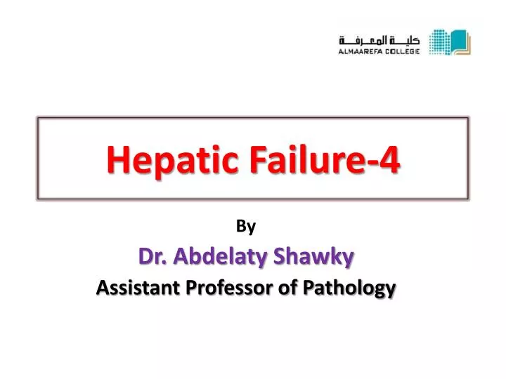 hepatic failure 4