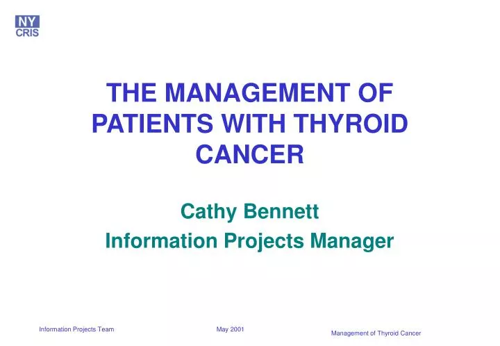 the management of patients with thyroid cancer