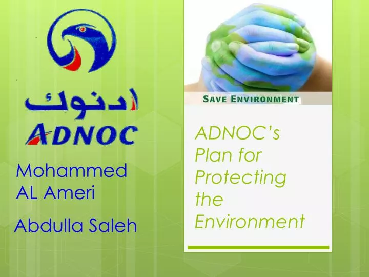 adnoc s plan for protecting the environment