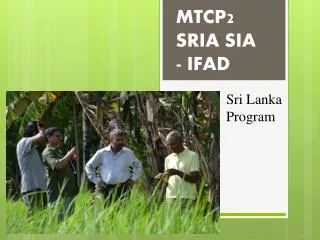 MTCP2 SRIA SIA - IFAD
