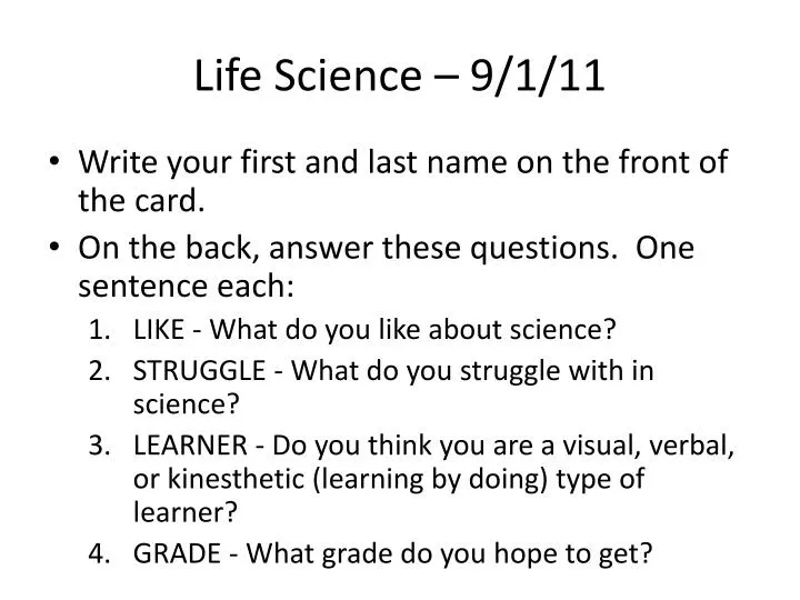 life science 9 1 11