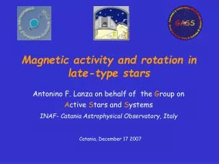 Magnetic activity and rotation in late-type stars