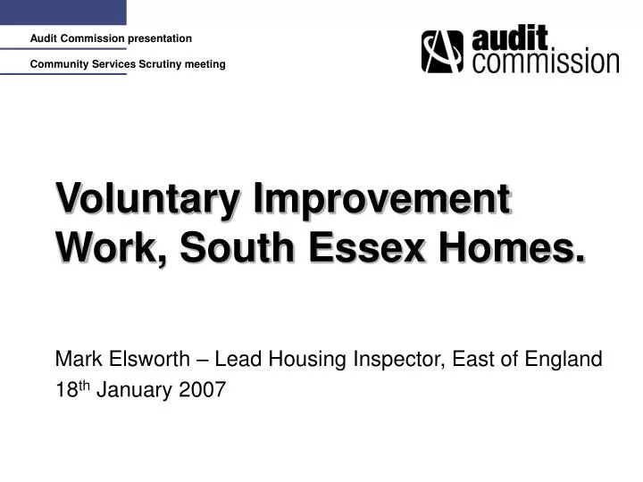 voluntary improvement work south essex homes