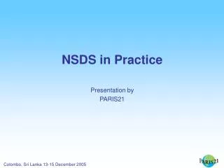 NSDS in Practice Presentation by PARIS21