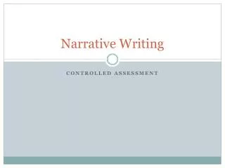 Narrative Writing