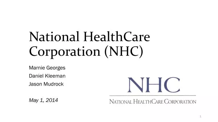 national healthcare corporation nhc