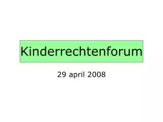 kinderrechtenforum