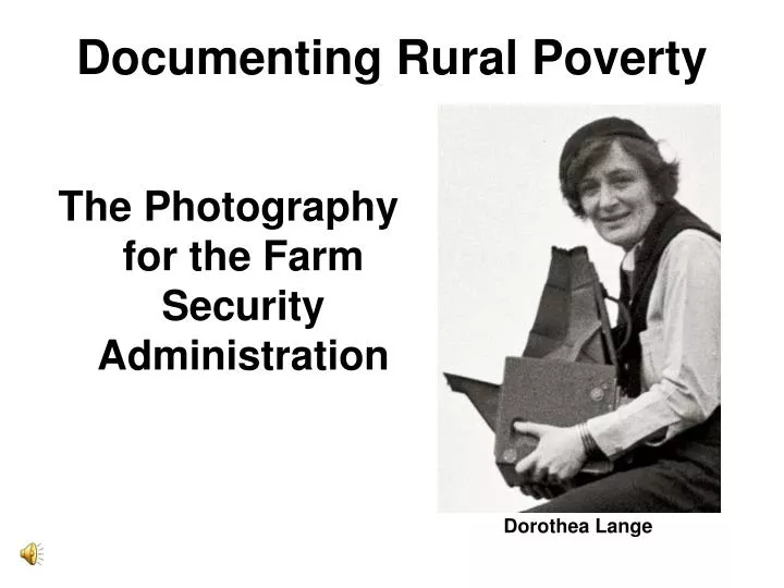 documenting rural poverty