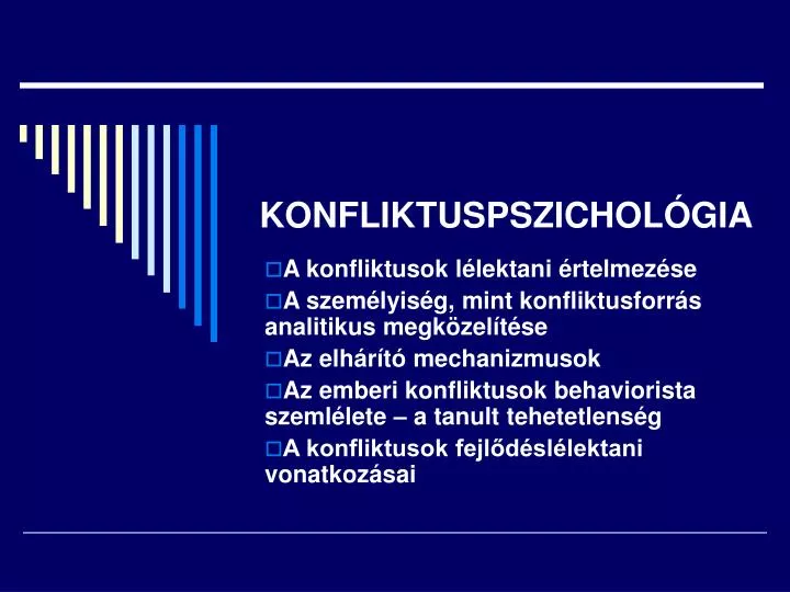 konfliktuspszichol gia