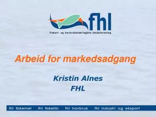 arbeid for markedsadgang