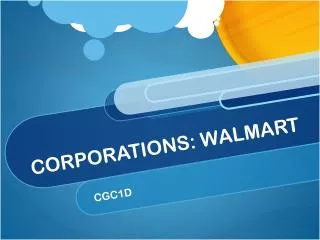 CORPORATIONS: WALMART