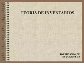 teoria de inventarios