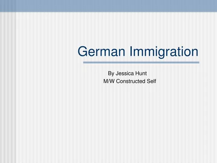 german immigration