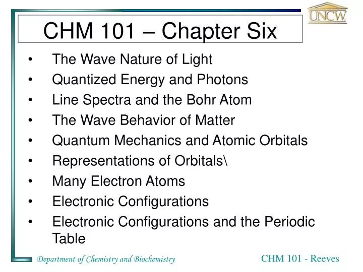 chm 101 chapter six