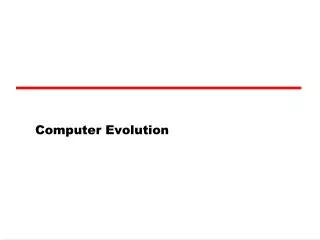 Computer Evolution