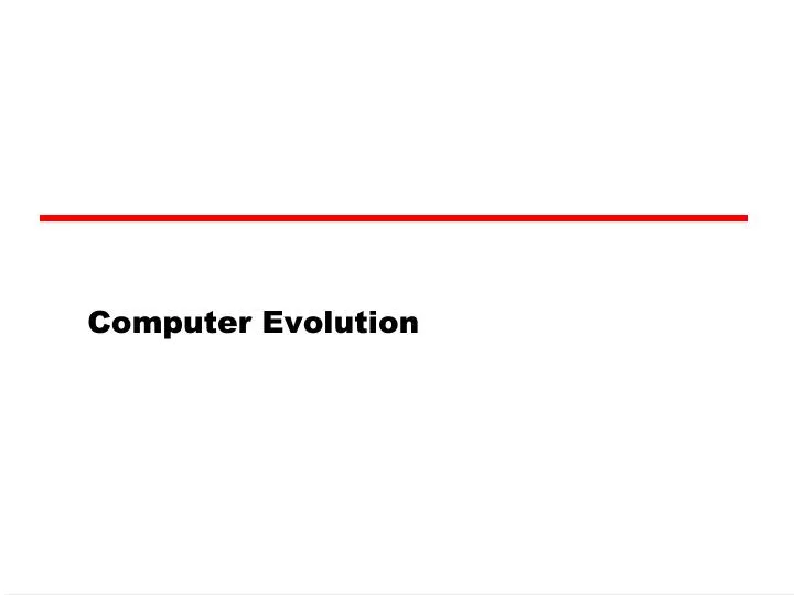 computer evolution