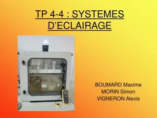 tp 4 4 systemes d eclairage