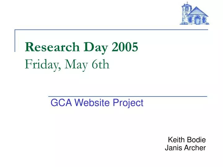 research day 2005 friday may 6th