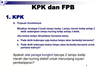 kpk dan fpb
