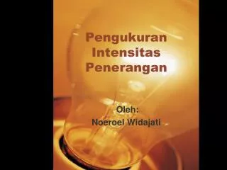 pengukuran intensitas penerangan