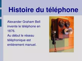 histoire du t l phone